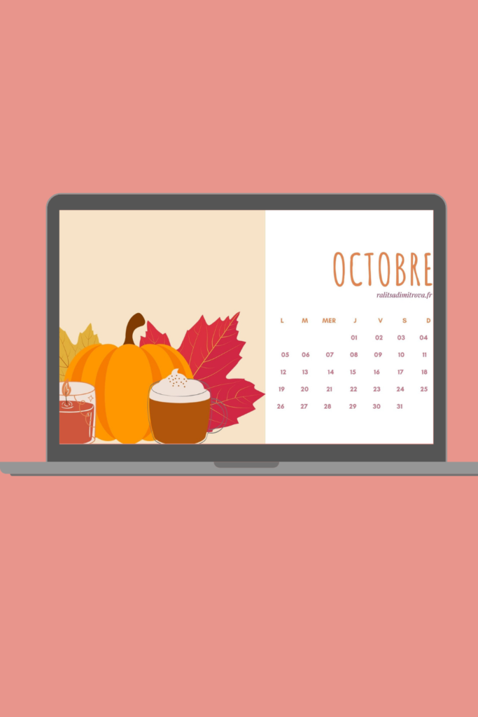 Fond Ecran Calendrier Octobre 2023 Calendrier Et Fond D'écran Octobre 2020 🍂 - Ralitsa Dimitrova